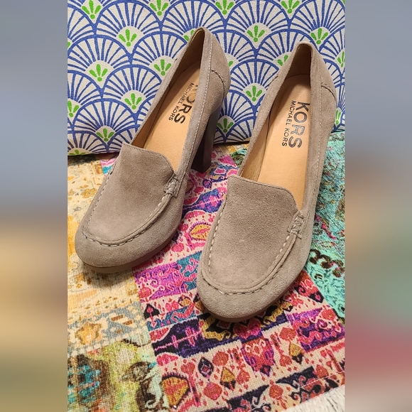 Michael Kors Women's Gray Loafers - Picture 1 of 7